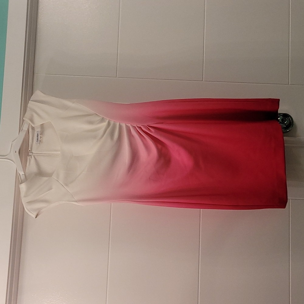 Pink Ombre Calvin Klein dress